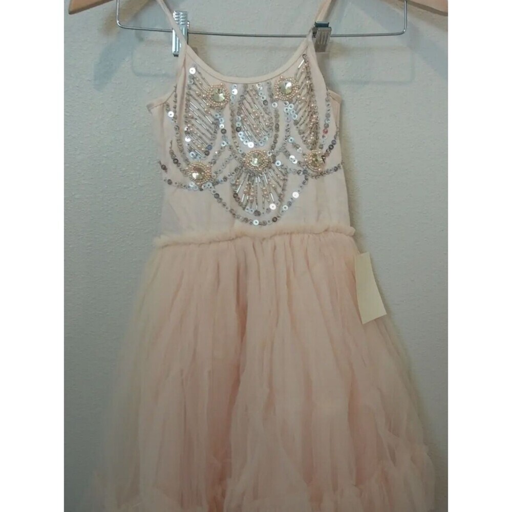 Tutu Du Monde Blush Pink Sequin Floral Tulle Dress